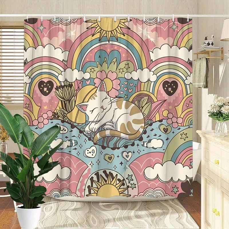 Magical Unicorn and Rainbow Shower Curtain - Water-Resistant, Easy to Clean, Adds a Whimsical and Colorful Touch to Your W90XH180cm
Magical Unicorn and Rainbow Shower Curtain - Water-Resistant, Easy to Clean, Adds a Whimsical and Colorful Touch to Your W90XH180cm