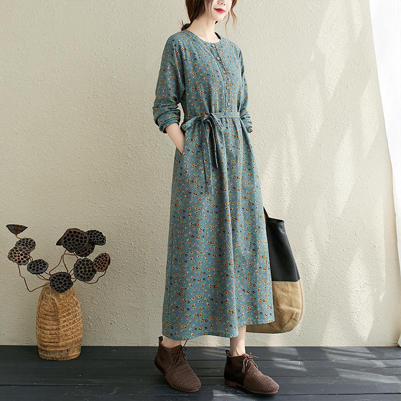 Early Autumn Floral Cotton Linen Plus Size Midi Dress Medium синий
Early Autumn Floral Cotton Linen Plus Size Midi Dress Medium синий