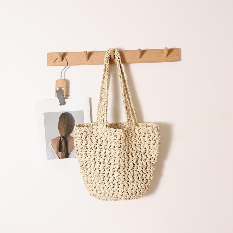 Hollow Out Design Paper Rope Woven Bag for Women Casual Grass Braided Shoulder Bag Seaside Vacation Beach Bags бежевый
Hollow Out Design Paper Rope Woven Bag for Women Casual Grass Braided Shoulder Bag Seaside Vacation Beach Bags бежевый