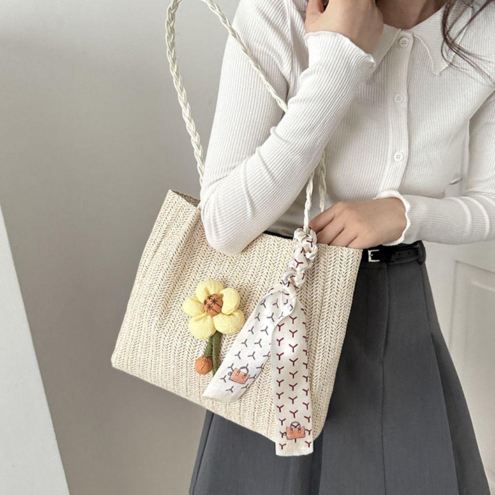 Balletcore Beach Shoulder Bag Flower Women Handbag Fashion Straw Woven Tote Bag Girls хакі
Balletcore Beach Shoulder Bag Flower Women Handbag Fashion Straw Woven Tote Bag Girls хакі