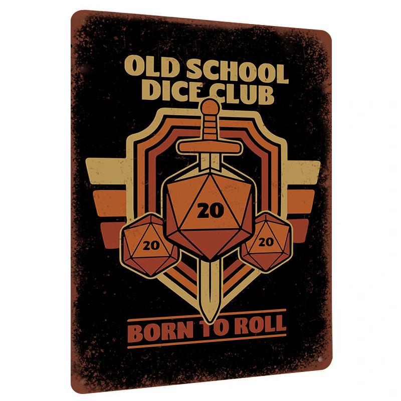 Old School Dice Club Metal Wall Art Born to Roll D Dice Decor for Tabletop Gaming Enthusiasts 7.9x11.8In(20x30cm)
Old School Dice Club Metal Wall Art Born to Roll D Dice Decor for Tabletop Gaming Enthusiasts 7.9x11.8In(20x30cm)
