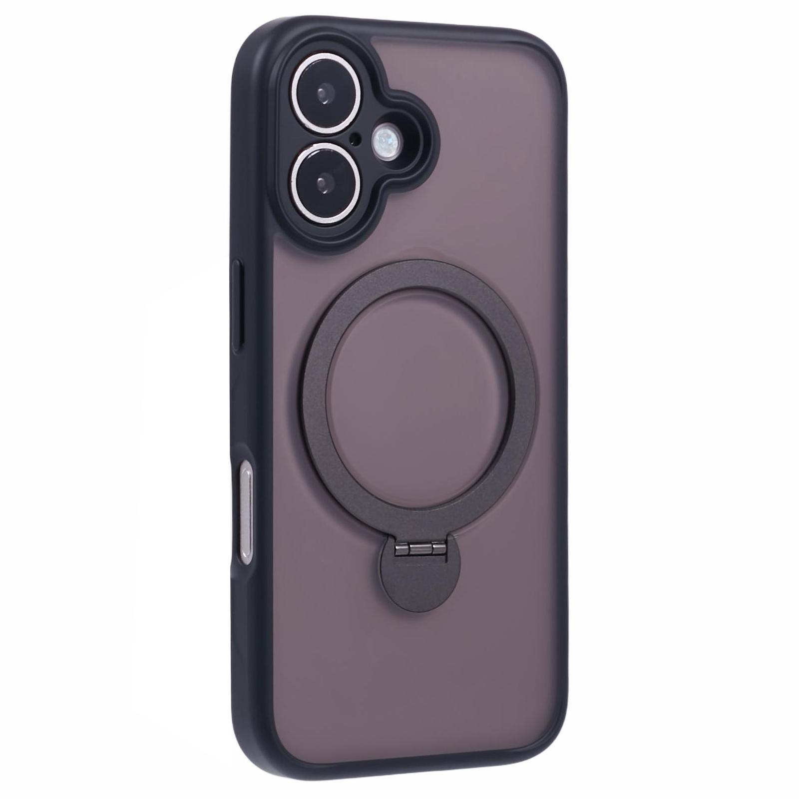 For iPhone 16 Case Compatible with MagSafe Matte TPU+PC Rotary Kickstand Phone Cover 
For iPhone 16 Case Compatible with MagSafe Matte TPU+PC Rotary Kickstand Phone Cover