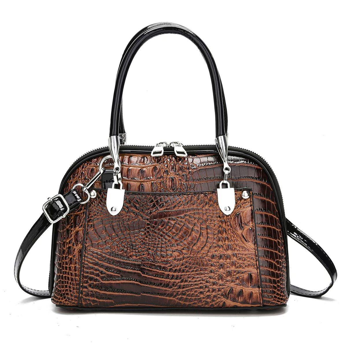 Luxury Handbags Women Bags Designer Crocodile Pattern Ladies Boston Shoulder Bag High Quality Womens Casual Tote Bag Bolso Mujer 26x12x18cm
Luxury Handbags Women Bags Designer Crocodile Pattern Ladies Boston Shoulder Bag High Quality Womens Casual Tote Bag Bolso Mujer 26x12x18cm