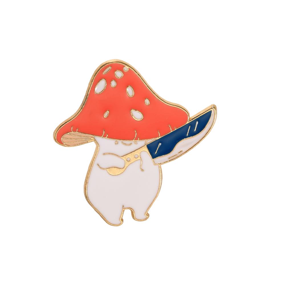 3 Styles New Creative Red Mushroom Design Brooches Pretty Girl Cat Hold Knife Pattern Enamel Pins For Backpack Bag Jewelry Gold
3 Styles New Creative Red Mushroom Design Brooches Pretty Girl Cat Hold Knife Pattern Enamel Pins For Backpack Bag Jewelry Gold