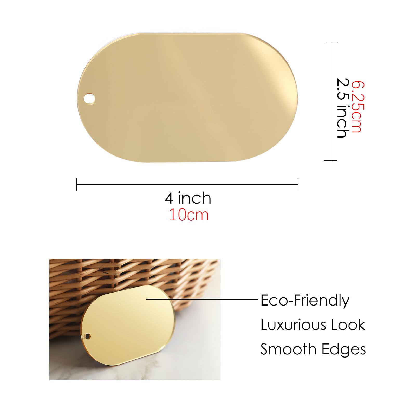 Gold Mirror Oval Acrylic Place Card Blank,DIY Half Circle Acrylic Sign for Wedding Table Decor,Birthday,Centerpiece,Party,Event 30pcs with ribbon
Gold Mirror Oval Acrylic Place Card Blank,DIY Half Circle Acrylic Sign for Wedding Table Decor,Birthday,Centerpiece,Party,Event 30pcs with ribbon