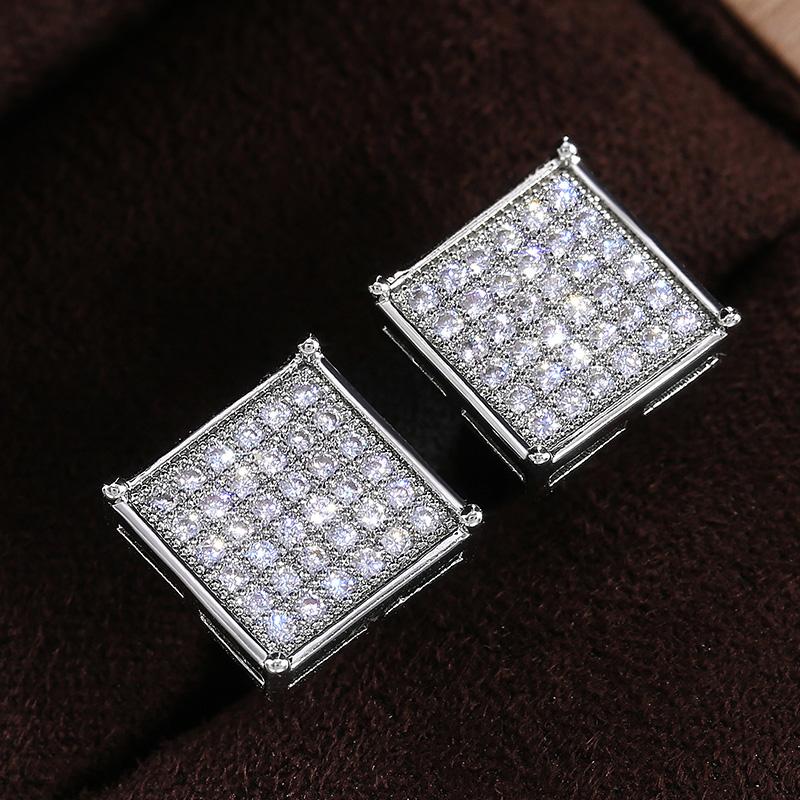Huitan Simple Stylish Square Shape Women Stud Earrings Micro Paved CZ Stone Versatile Earring Full Bling Iced Out Trendy Jewelry
Huitan Simple Stylish Square Shape Women Stud Earrings Micro Paved CZ Stone Versatile Earring Full Bling Iced Out Trendy Jewelry