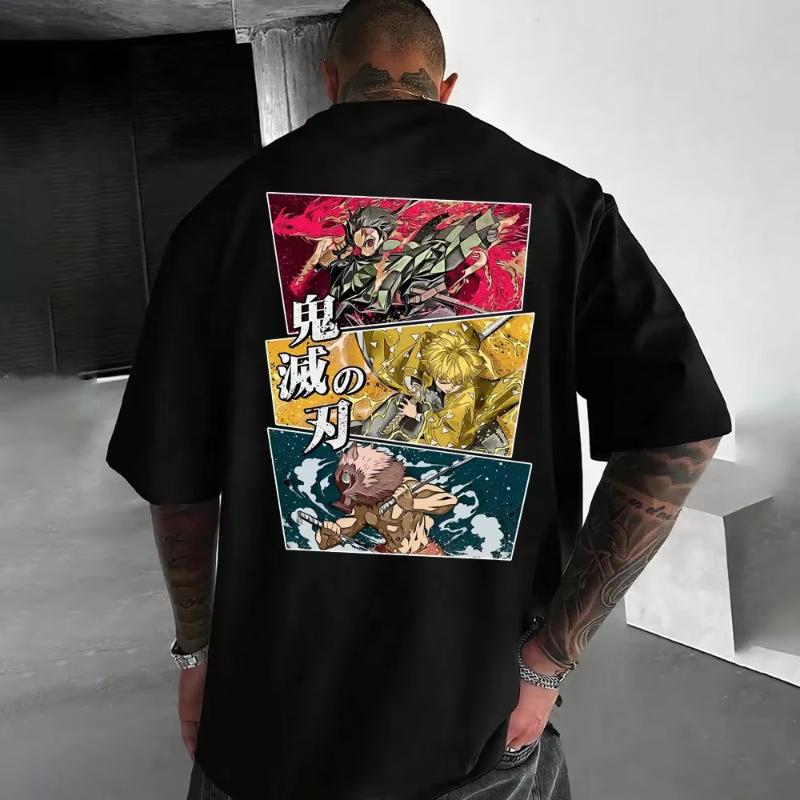 Demon Slayer Mens Tshirt Tanjiro Kamado Zenitsu Agatsuma Summer Anime Tee Spring Autumn Boys Shortsleeved Parentchild Wear S
Demon Slayer Mens Tshirt Tanjiro Kamado Zenitsu Agatsuma Summer Anime Tee Spring Autumn Boys Shortsleeved Parentchild Wear S
