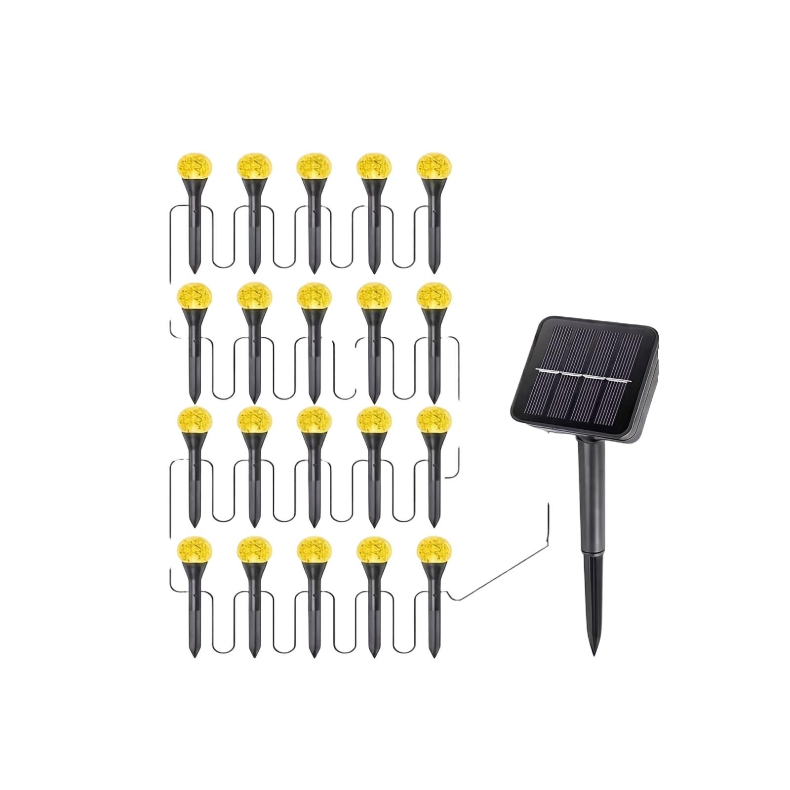Solar Powered Outdoor Garden Lights Set with 24 LED Globe Bulbs and Solar Panel for Yard Pathway Lawn Decoration Waterproof one size
Solar Powered Outdoor Garden Lights Set with 24 LED Globe Bulbs and Solar Panel for Yard Pathway Lawn Decoration Waterproof one size