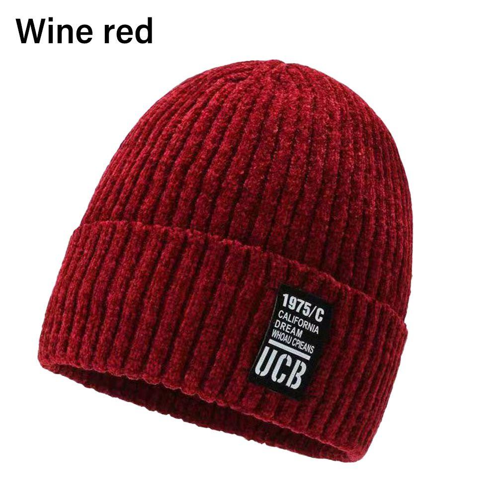 Casual Ski Plus Cashmere Cuff Beanies Skullcaps Knitted Hats Hip Hop Hat Thicken Winter Beanies вина червоного кольору
Casual Ski Plus Cashmere Cuff Beanies Skullcaps Knitted Hats Hip Hop Hat Thicken Winter Beanies вина червоного кольору