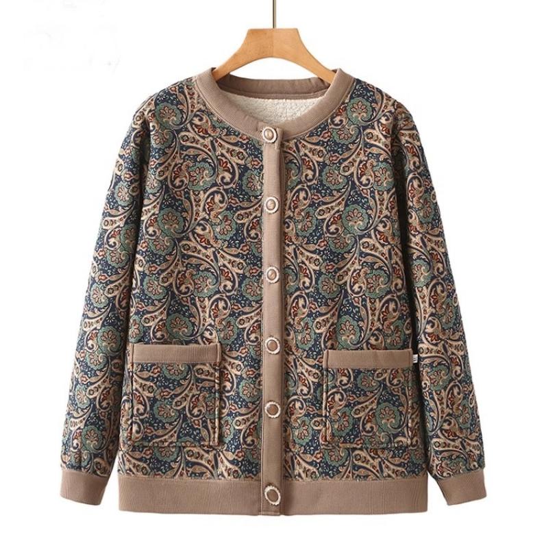 Grandma s Winter Print Slimming Fleece-Lined Cardigan: Warm Button-Up Casual Short Jacket for Women 2XL (105-120 jin)
Grandma s Winter Print Slimming Fleece-Lined Cardigan: Warm Button-Up Casual Short Jacket for Women 2XL (105-120 jin)