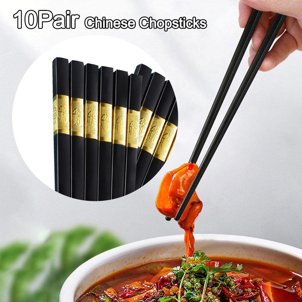 10Pair High Temperature Resistant Chinese Chopsticks Tableware Food Stick Kitchen Tableware B
10Pair High Temperature Resistant Chinese Chopsticks Tableware Food Stick Kitchen Tableware B