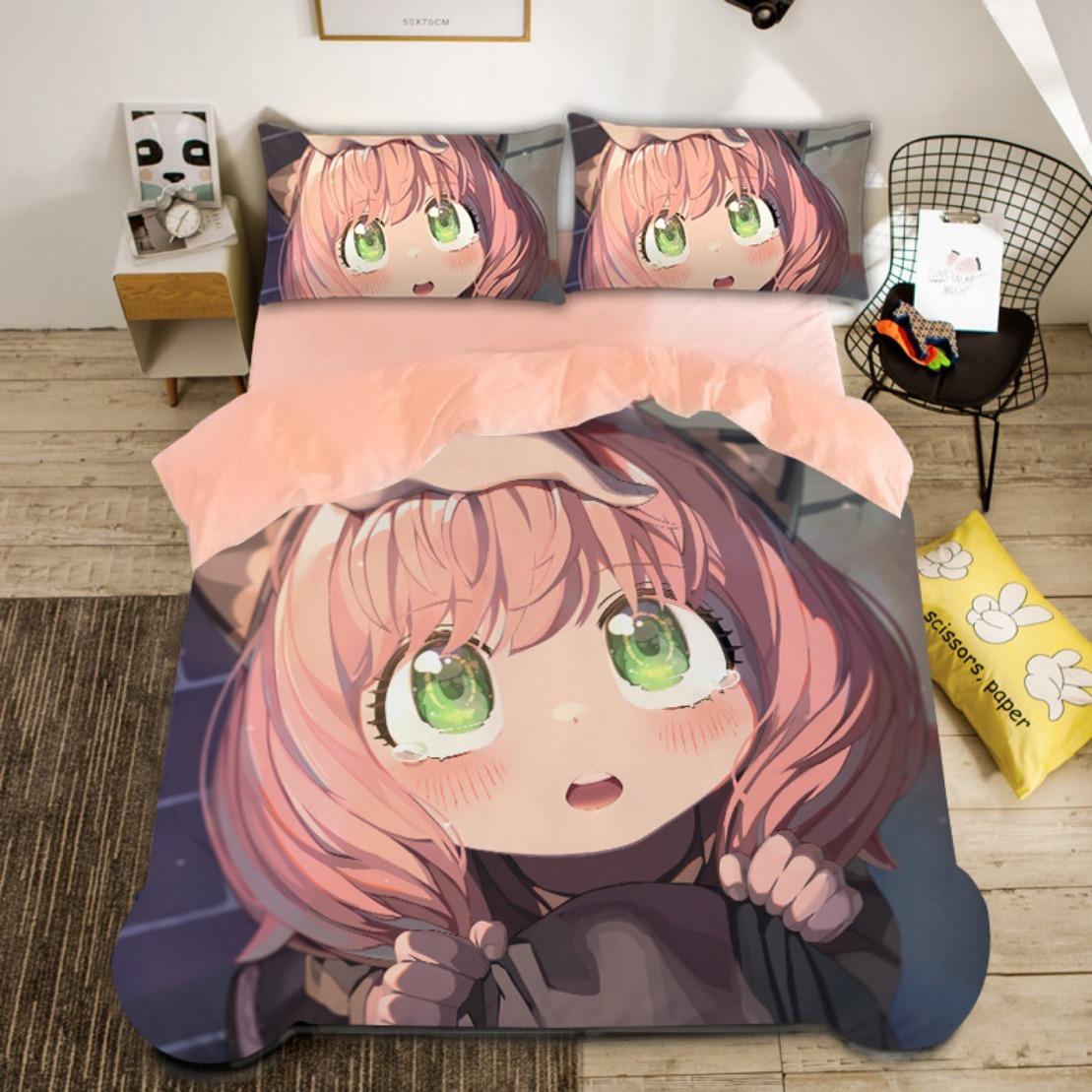 Пододеяльник Spy x family Anya, комплект постельного белья Anime Spy Family, пододеяльник Queen Size для мальчиков и девочек с наволочкой 135x200cm 2pcs
Пододеяльник Spy x family Anya, комплект постельного белья Anime Spy Family, пододеяльник Queen Size для мальчиков и девочек с наволочкой 135x200cm 2pcs