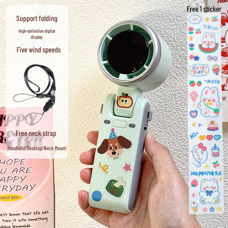 Portable Cute Handheld and Desktop Fan with Large Wind Power, Hangable Neck Design 17 x 6 x 5 cm зелёный
Portable Cute Handheld and Desktop Fan with Large Wind Power, Hangable Neck Design 17 x 6 x 5 cm зелёный