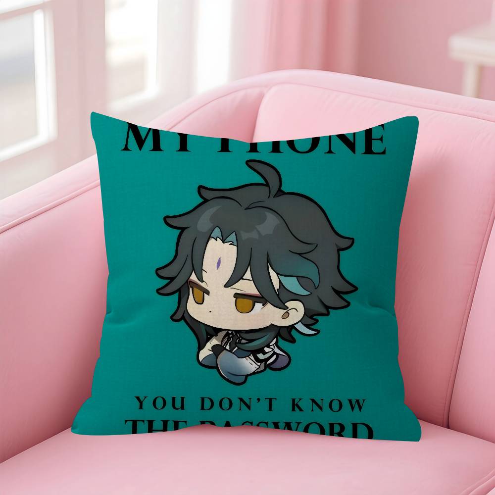Game Genshin Impact Cool Boy Xiao Personalized picture text home decorative pillows Household Gifts 45x45cm 30x30 cm
Game Genshin Impact Cool Boy Xiao Personalized picture text home decorative pillows Household Gifts 45x45cm 30x30 cm