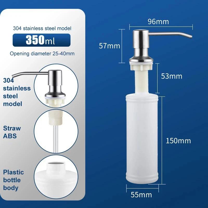 1/2PCS Stainless Steel Liquid Soap Dispenser Pump Kitchen Sink Hand Press Bottle for Dishwashing Detergent Bathroom Accessories
1/2PCS Stainless Steel Liquid Soap Dispenser Pump Kitchen Sink Hand Press Bottle for Dishwashing Detergent Bathroom Accessories