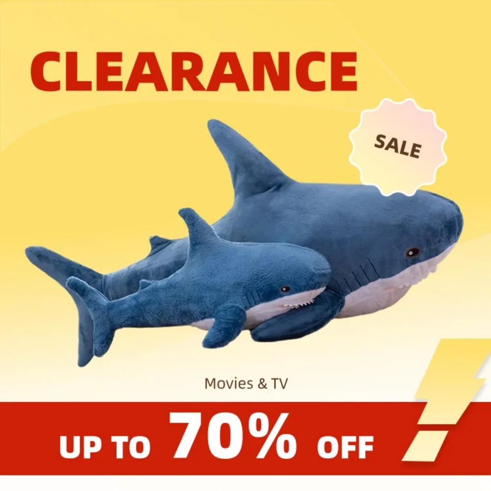 Clearance_2Sizes Cute Shark Plush Toy Soft Long Throw Pillow Doll Shark Stuffed Toys Holiday Gift Kids Girls Birthday Gifts Bed 40cm
Clearance_2Sizes Cute Shark Plush Toy Soft Long Throw Pillow Doll Shark Stuffed Toys Holiday Gift Kids Girls Birthday Gifts Bed 40cm