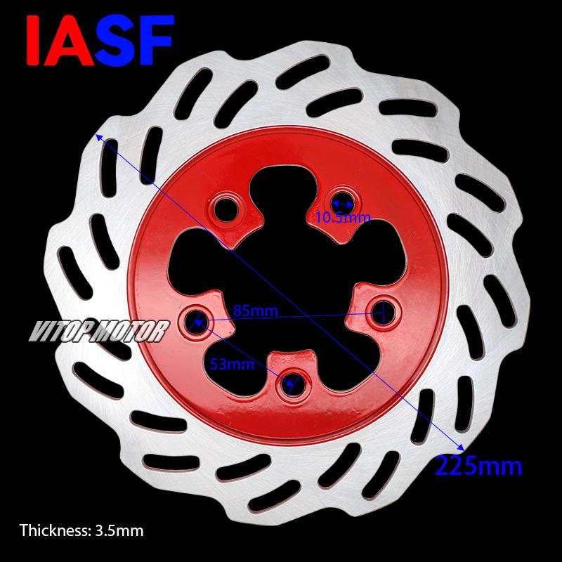 IASF Motorcycle Brake Disc Rotor for SYM Symphony 50-125 SR 2010-2017 JET4 50-150 JET4 R 50 45121-ATE-0000 Brake Disks 225mm Dia
IASF Motorcycle Brake Disc Rotor for SYM Symphony 50-125 SR 2010-2017 JET4 50-150 JET4 R 50 45121-ATE-0000 Brake Disks 225mm Dia