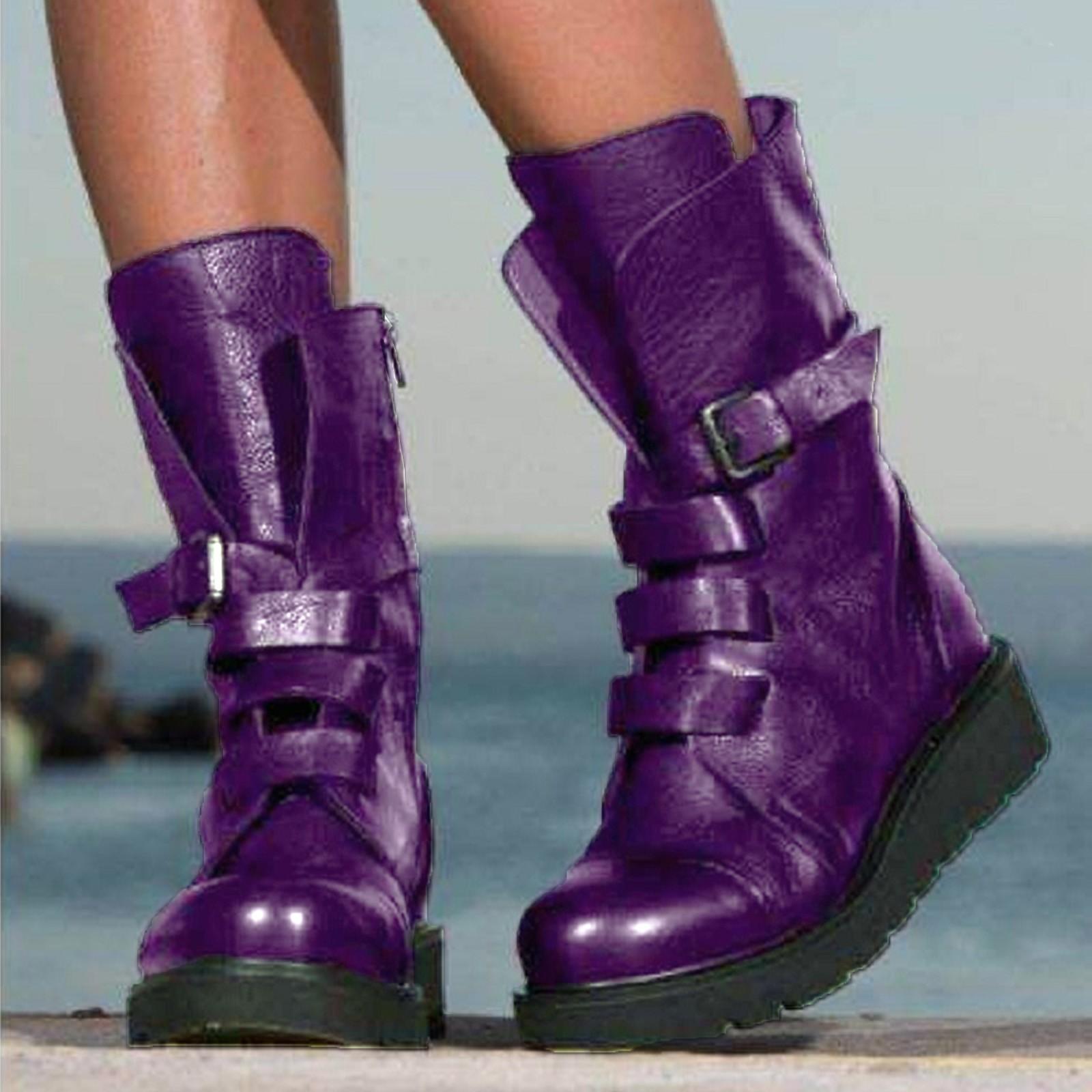 Модные женские кожаные туфли без шнуровки на низком каблуке с круглым носком, ковбойские рыцарские сапоги 42 фиолетовый
Модные женские кожаные туфли без шнуровки на низком каблуке с круглым носком, ковбойские рыцарские сапоги 42 фиолетовый