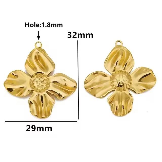 4pcs Stainless Steel Flower Vortex Conch Heart Gold Large Charms for DIY Earring Necklace Charm Pendant Jewelry Making Supplies
4pcs Stainless Steel Flower Vortex Conch Heart Gold Large Charms for DIY Earring Necklace Charm Pendant Jewelry Making Supplies