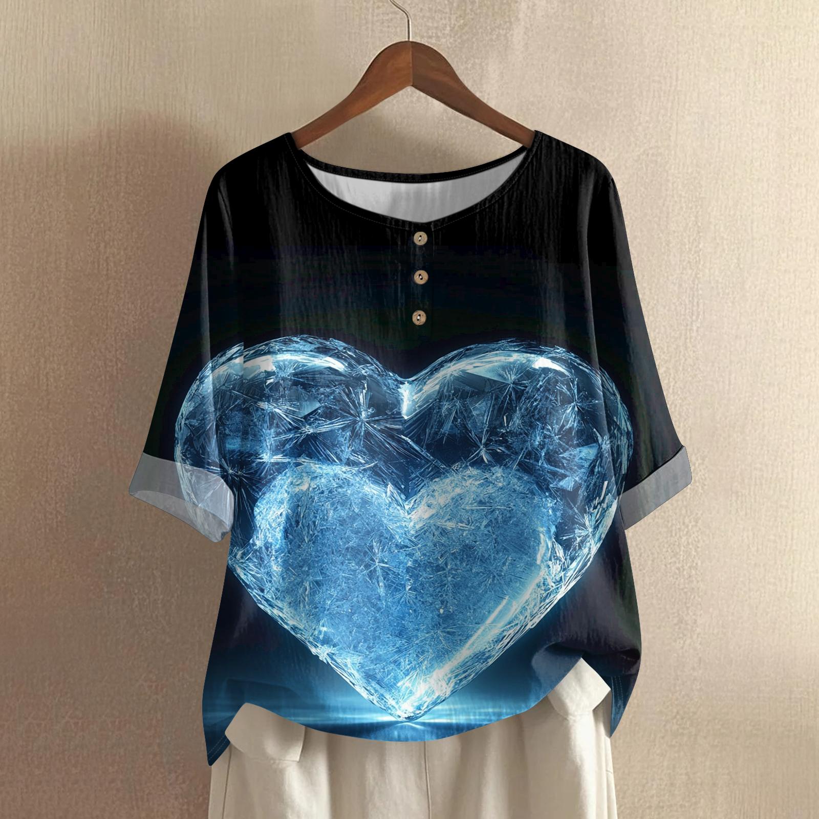 Women s Valentine s Day Printed Casual Mid Sleeved Round Neck Cotton And Linen Top M
Women s Valentine s Day Printed Casual Mid Sleeved Round Neck Cotton And Linen Top M