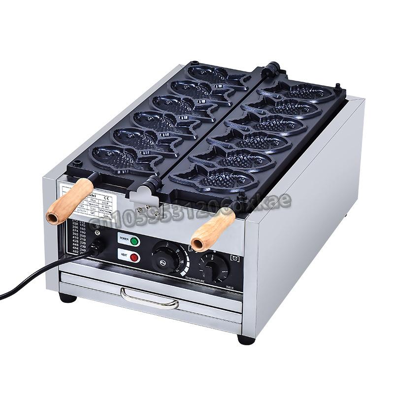 220V/110V Fish Shape With Close Mouth Taiyaki Maker Commercial Fish Shaped Waffle Electric Taiyaki Machine 220 V чорний
220V/110V Fish Shape With Close Mouth Taiyaki Maker Commercial Fish Shaped Waffle Electric Taiyaki Machine 220 V чорний