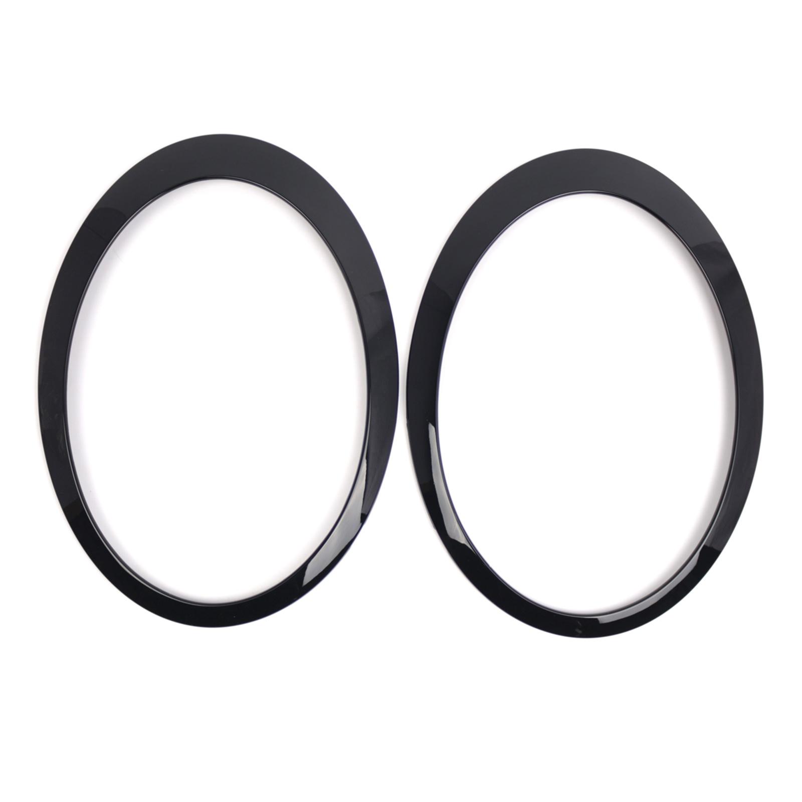 Комплект из 2 глянцевых черных колец для фар со стороны водителя и пассажира, запасная часть для автомобилей R50 R52 R53 2001-2006