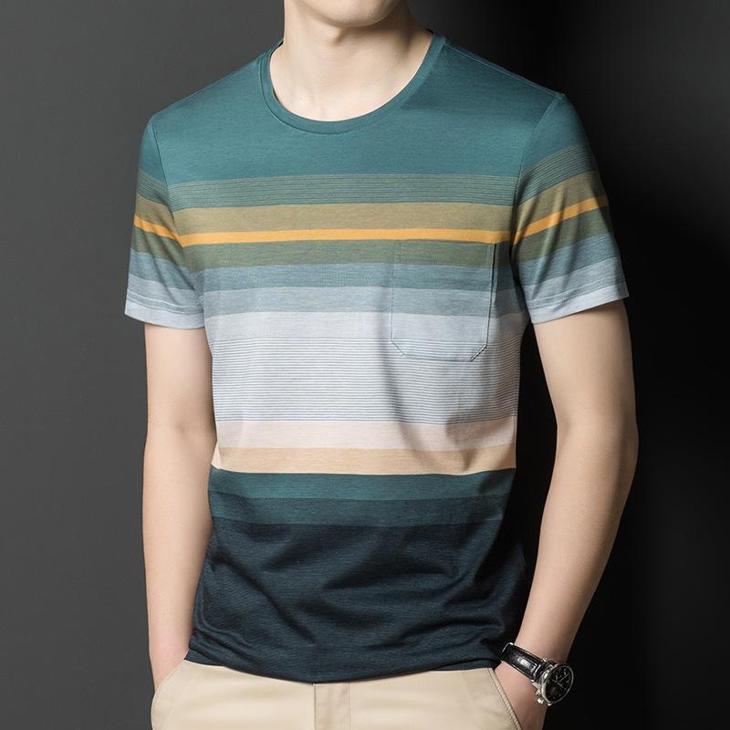 Мужская новая мужская футболка с короткими рукавами и круглым вырезом в полоску, с половиной рукавов, модная мужская повседневная простая рубашка, модная XXXL
Мужская новая мужская футболка с короткими рукавами и круглым вырезом в полоску, с половиной рукавов, модная мужская повседневная простая рубашка, модная XXXL