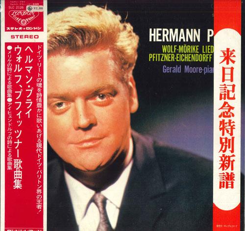 LP Record HERMANN PREY - Wolff, Pfitzner Song Collection SLC2126 LONDON 1971 Japan Obi Classical Used
LP Record HERMANN PREY - Wolff, Pfitzner Song Collection SLC2126 LONDON 1971 Japan Obi Classical Used