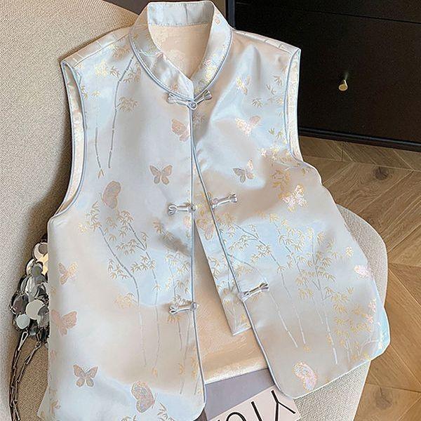 Жаккардовый жилет со стоячим воротником и дисковой застежкой, женский, весна 2025, новый дизайн, нишевый темпераментный жилет 3XL (recommended 138-75 kg)
Жаккардовый жилет со стоячим воротником и дисковой застежкой, женский, весна 2025, новый дизайн, нишевый темпераментный жилет 3XL (recommended 138-75 kg)