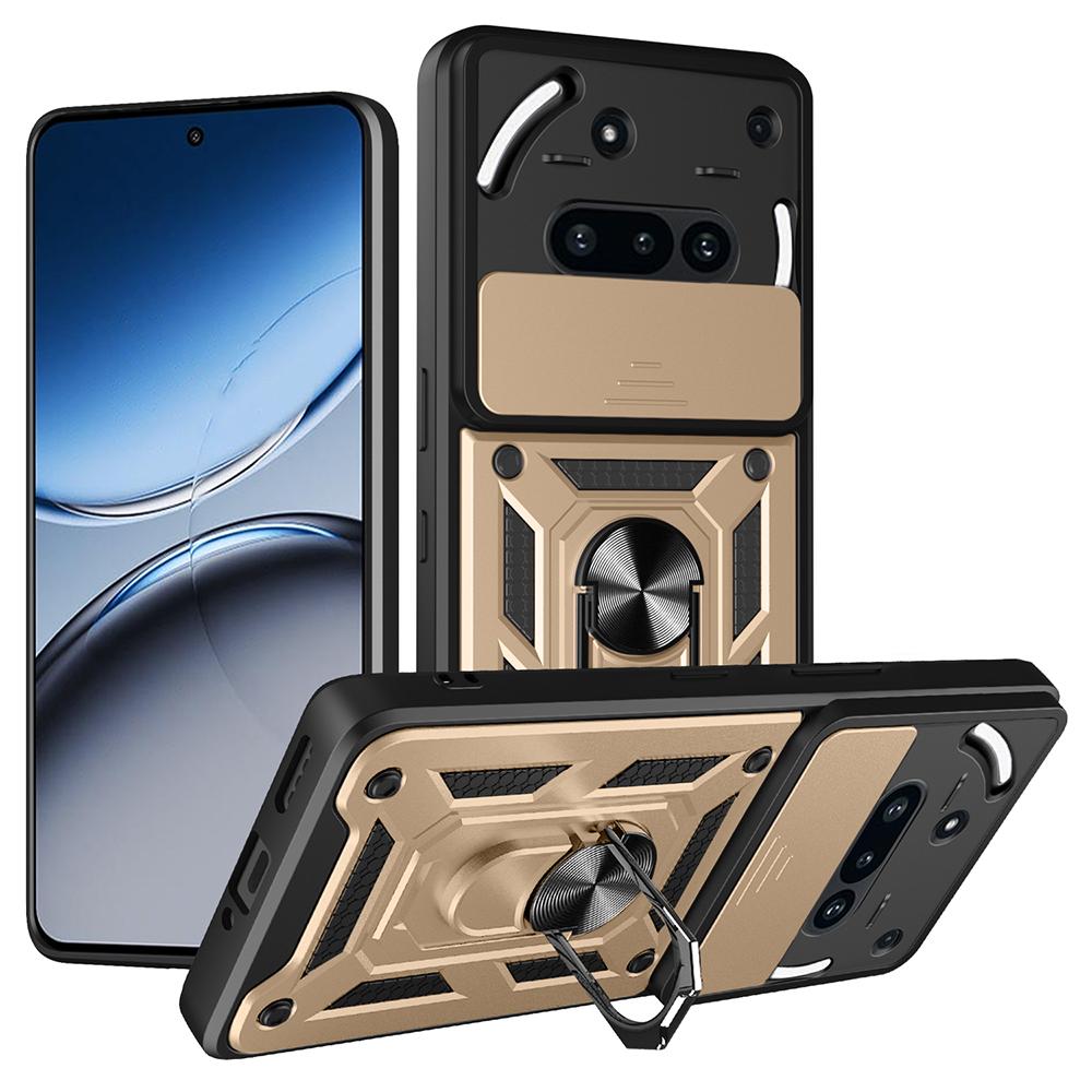 AMORUS For Nothing Phone (3a) Case Kickstand PC+TPU Phone Cover with Camera Lens Slider
AMORUS For Nothing Phone (3a) Case Kickstand PC+TPU Phone Cover with Camera Lens Slider
