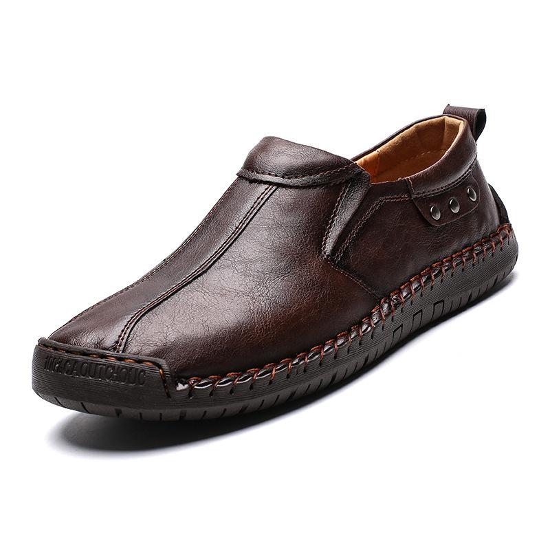 New men s casual shoes British trend lazy foot leather shoes versatile handmade large size 47 48 men s shoes 38 синий
New men s casual shoes British trend lazy foot leather shoes versatile handmade large size 47 48 men s shoes 38 синий