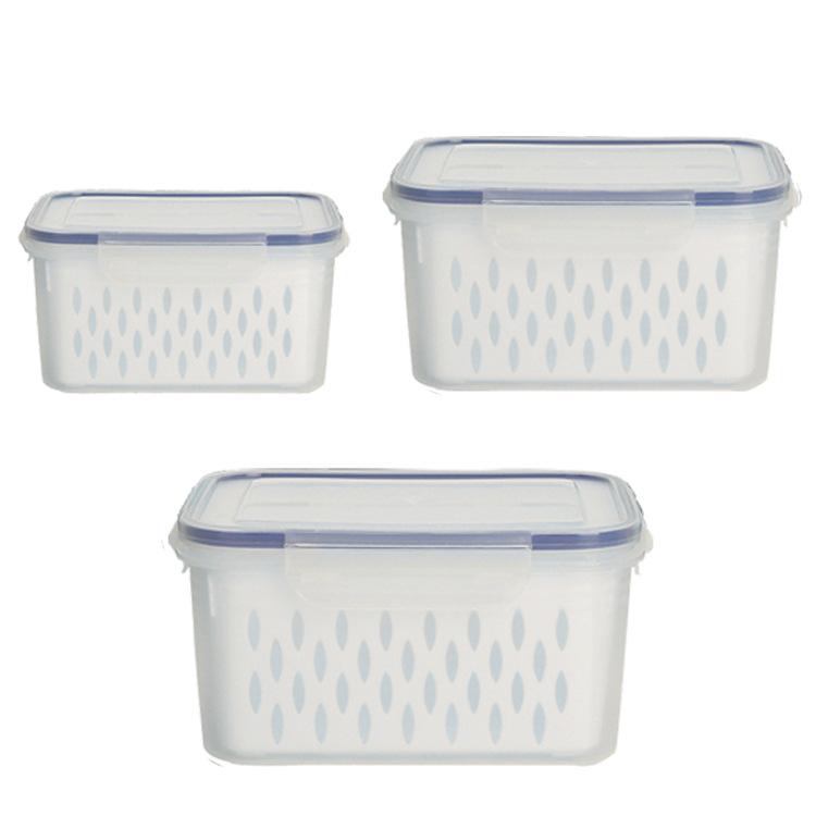 Food Storage Container Kitchen Refrigerator Drain Basket Thicken Plastic Fresh-Keeping Box with Double-Layer Vegetables Fruits синій
Food Storage Container Kitchen Refrigerator Drain Basket Thicken Plastic Fresh-Keeping Box with Double-Layer Vegetables Fruits синій