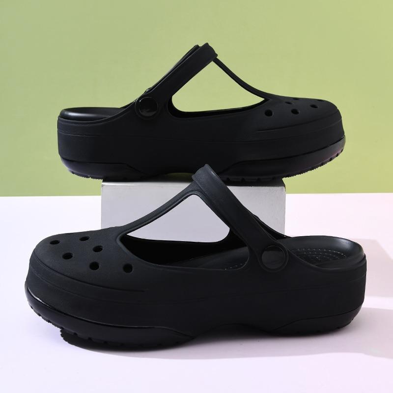 Summer new women s contrasting color hole shoes platform non-slip wear-resistant fashion simple indoor and outdoor baotou beach sandals 36
Summer new women s contrasting color hole shoes platform non-slip wear-resistant fashion simple indoor and outdoor baotou beach sandals 36