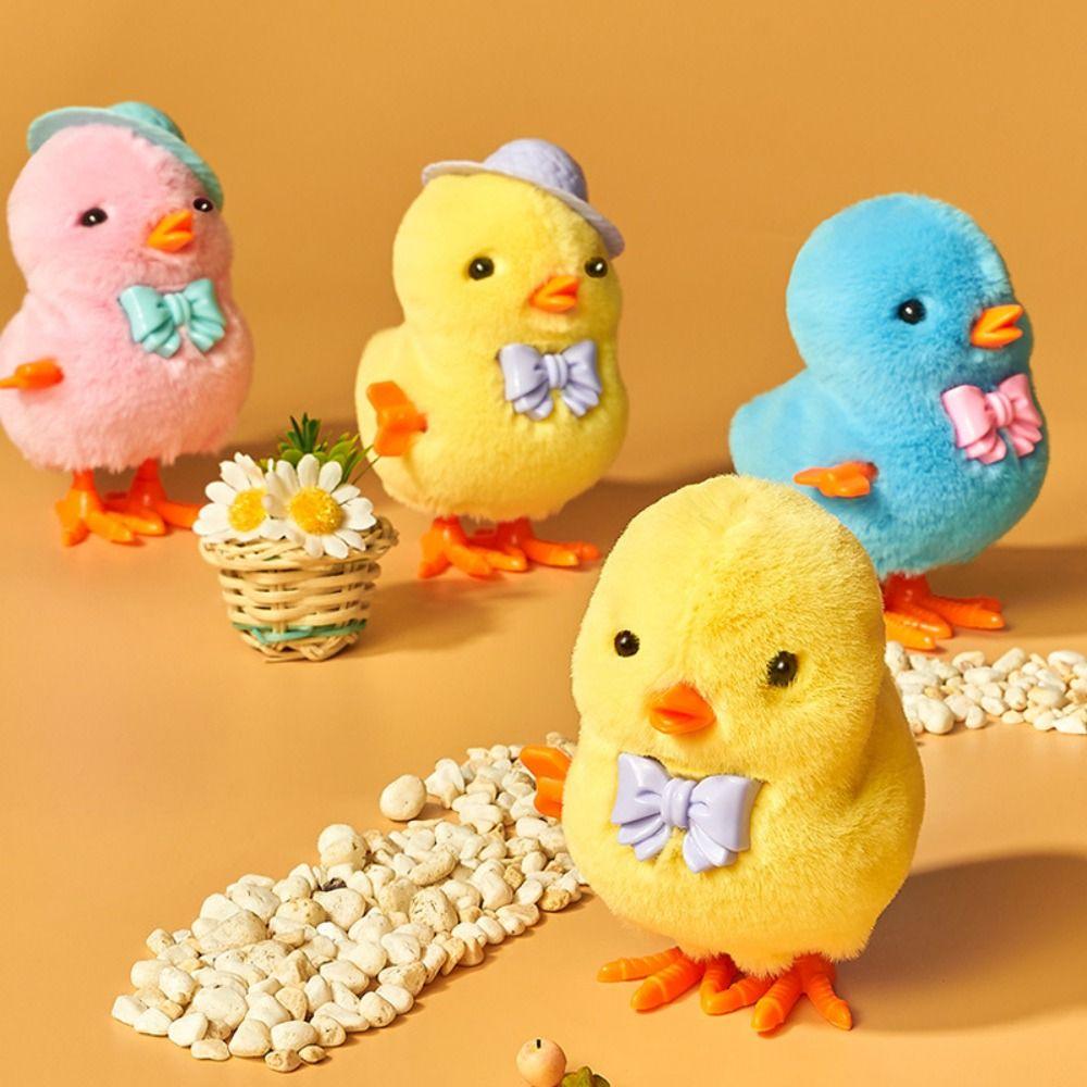 Hat Plush Chicken Clockwork Toy Bow Tie Wind Up Chicken toy Educational Toys Children pink-bow tie
Hat Plush Chicken Clockwork Toy Bow Tie Wind Up Chicken toy Educational Toys Children pink-bow tie
