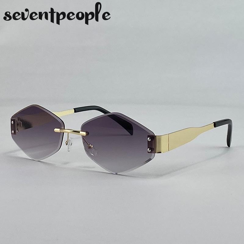 Rimless Small Polygon Sunglasses Women Luxury Brand Trendy Frameless Hexagon Sunglass For Ladies Fashion Metal Frame Shades
Rimless Small Polygon Sunglasses Women Luxury Brand Trendy Frameless Hexagon Sunglass For Ladies Fashion Metal Frame Shades
