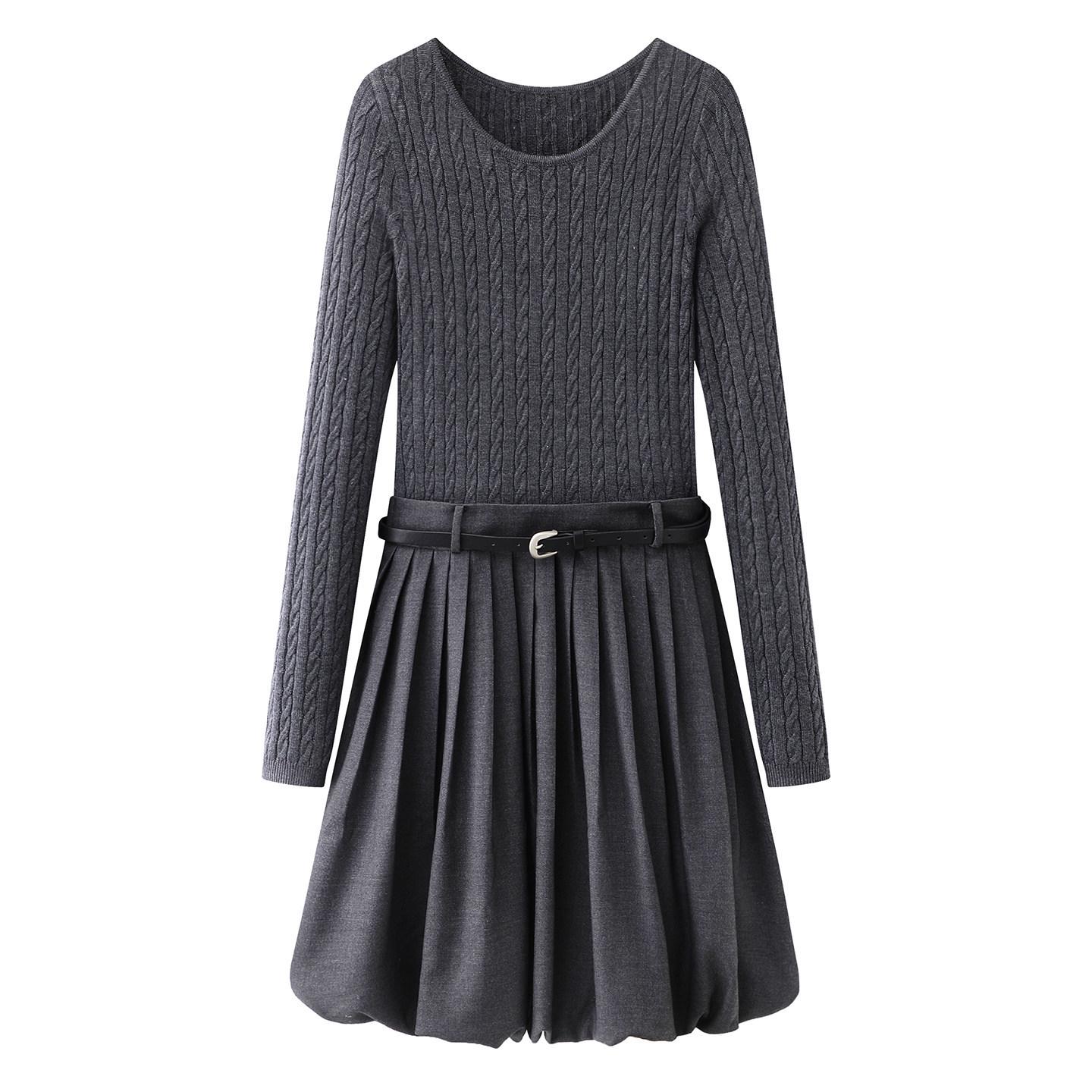 Spring 2026 Knit Waist-Cinched Dress: Women s Two-Piece College Style with Cable Knit Patchwork and Floral Bud Skirt. Large
Spring 2026 Knit Waist-Cinched Dress: Women s Two-Piece College Style with Cable Knit Patchwork and Floral Bud Skirt. Large