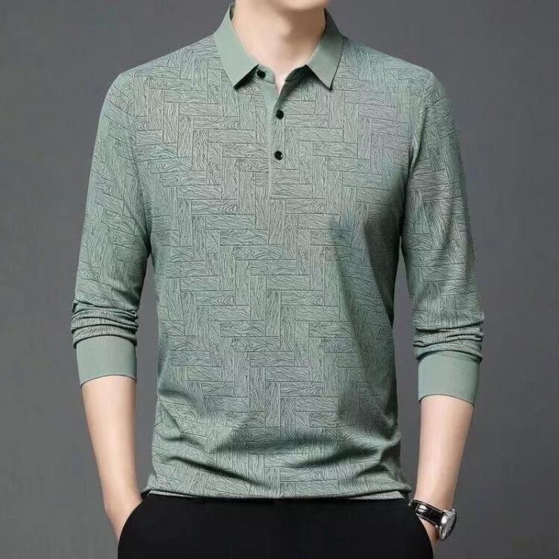 New Men T Shirt Polo Shirt Long Sleeve Autumn Casual Turn Down Collar Printed Fashion Business Outdoor Basic Men Top 4XL зелений
New Men T Shirt Polo Shirt Long Sleeve Autumn Casual Turn Down Collar Printed Fashion Business Outdoor Basic Men Top 4XL зелений