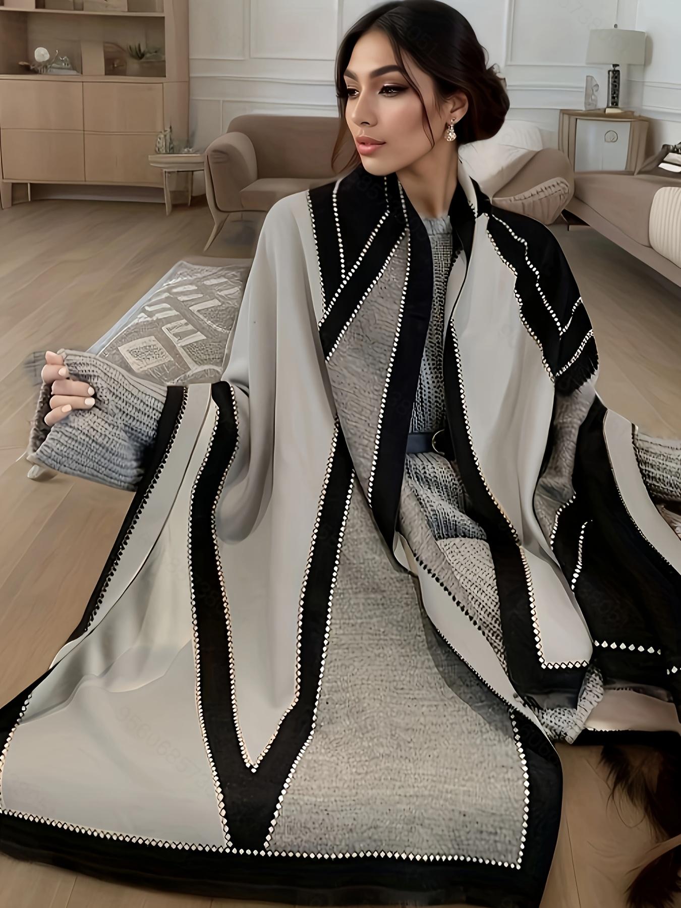 Plus Size - Plus Size Geometric Pattern Large Scarf, Soft Cozy Color Block Shawl for Fall & Winter, Women&Apos;S Plus Size Clothing One-size темно-коричневого
Plus Size - Plus Size Geometric Pattern Large Scarf, Soft Cozy Color Block Shawl for Fall & Winter, Women&Apos;S Plus Size Clothing One-size темно-коричневого