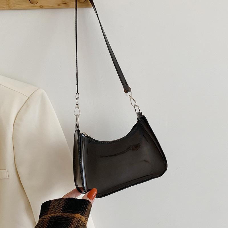 Fashion Lady Jelly Solid Color Clear Underarm Bag Casual Women Hobos Handbags Purse Vintage transparent Cell Phone Shoulder Bag чёрный
Fashion Lady Jelly Solid Color Clear Underarm Bag Casual Women Hobos Handbags Purse Vintage transparent Cell Phone Shoulder Bag чёрный