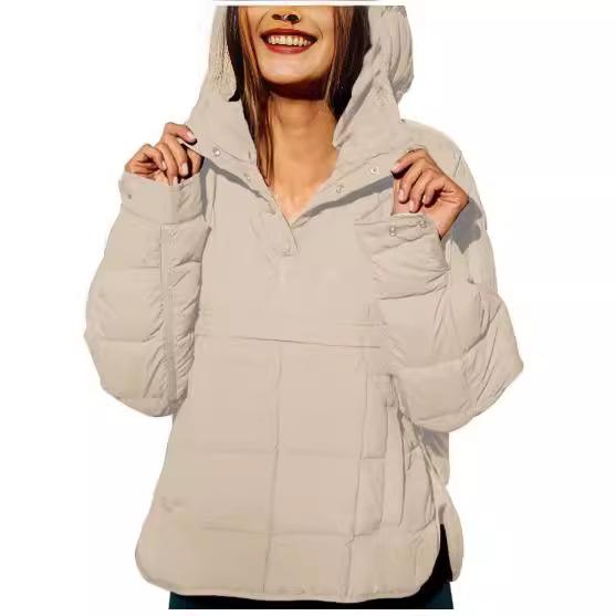 Women s Quilted Hooded Puffer Jacket with Stand Collar, Zipper Pocket, Raglan Sleeves In Dark Green, Beige, Purple, Light Blue, Black 4XL бежевий
Women s Quilted Hooded Puffer Jacket with Stand Collar, Zipper Pocket, Raglan Sleeves In Dark Green, Beige, Purple, Light Blue, Black 4XL бежевий