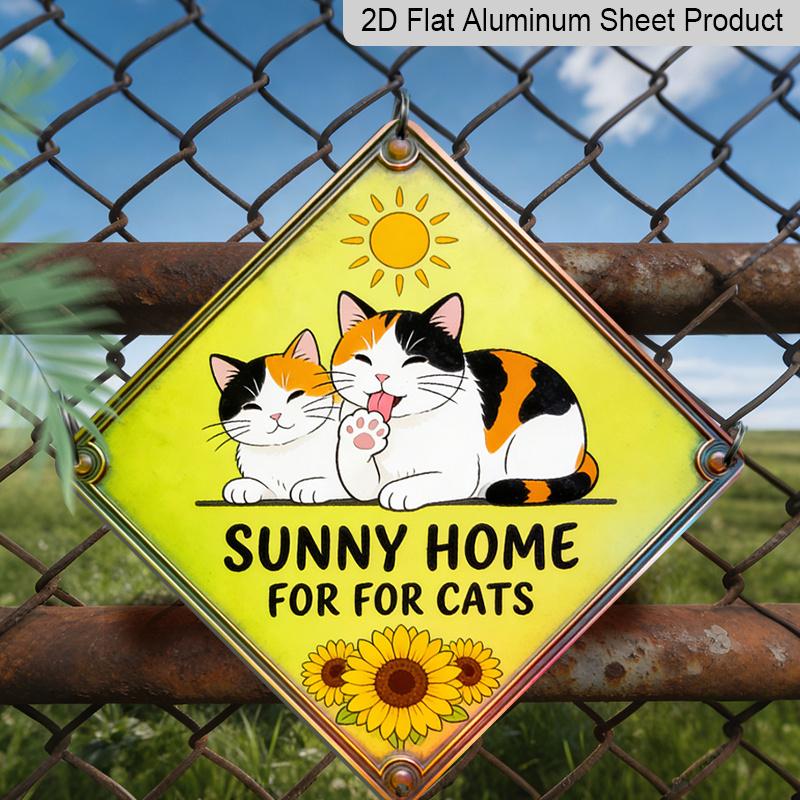 2D Flat, 1pc Vintage Cat-Themed Metal Wall Sign - Happy Kitten & Tabby Cat, Aluminum Retro Pet Lover Gift Suitable for Living Room, Balcony, Office 20*20cm
2D Flat, 1pc Vintage Cat-Themed Metal Wall Sign - Happy Kitten & Tabby Cat, Aluminum Retro Pet Lover Gift Suitable for Living Room, Balcony, Office 20*20cm