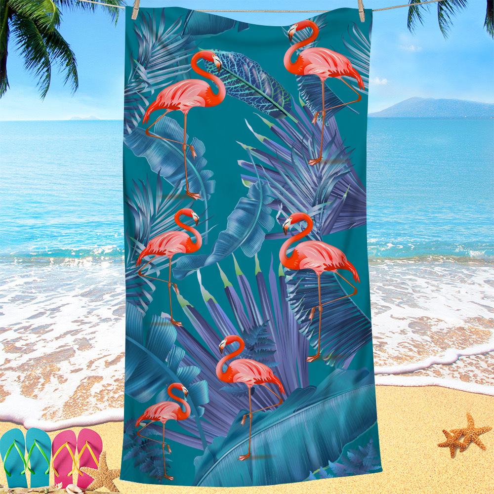 Nordic flamingo pattern digital-printed polyester Superfine fiber double-sided fleece Beach vacation bath towel, beach towel W30*H60(CM)
Nordic flamingo pattern digital-printed polyester Superfine fiber double-sided fleece Beach vacation bath towel, beach towel W30*H60(CM)