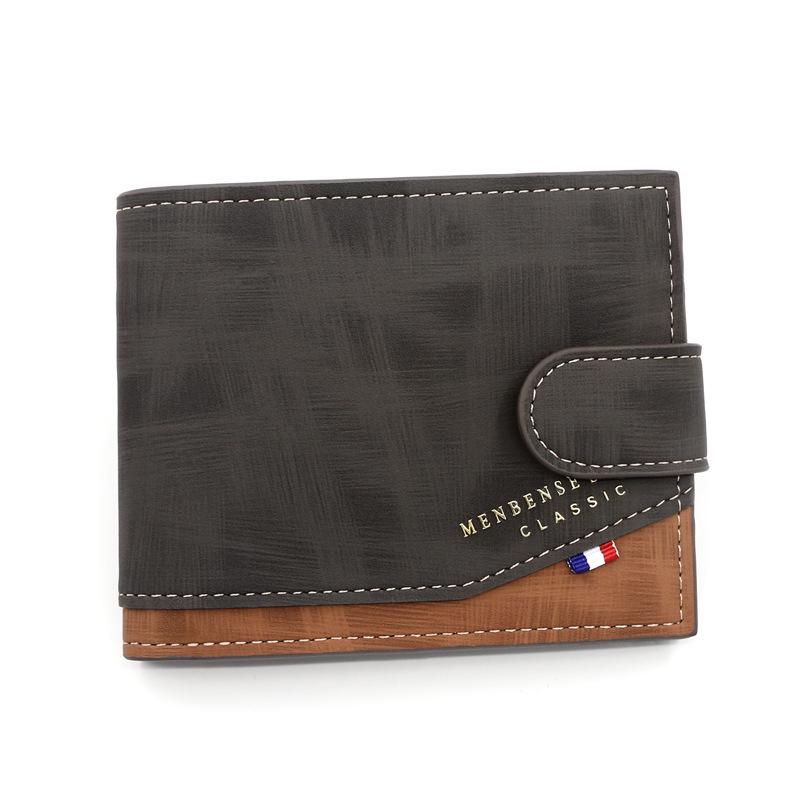 Korean Style Men s Hot Stamping Trifold Wallet with Buckle Closure
Korean Style Men s Hot Stamping Trifold Wallet with Buckle Closure