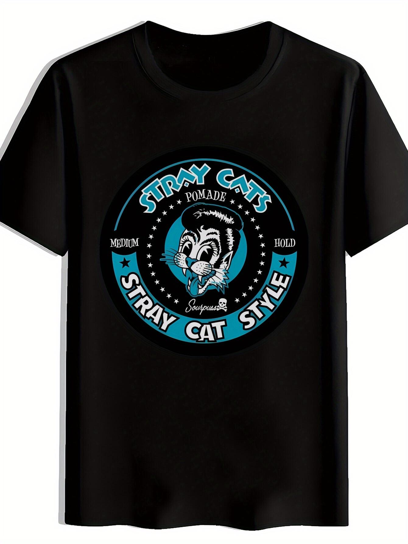 Vintage Rock Band Graphic T-shirt - Stray Cats Om.A. Design S
Vintage Rock Band Graphic T-shirt - Stray Cats Om.A. Design S
