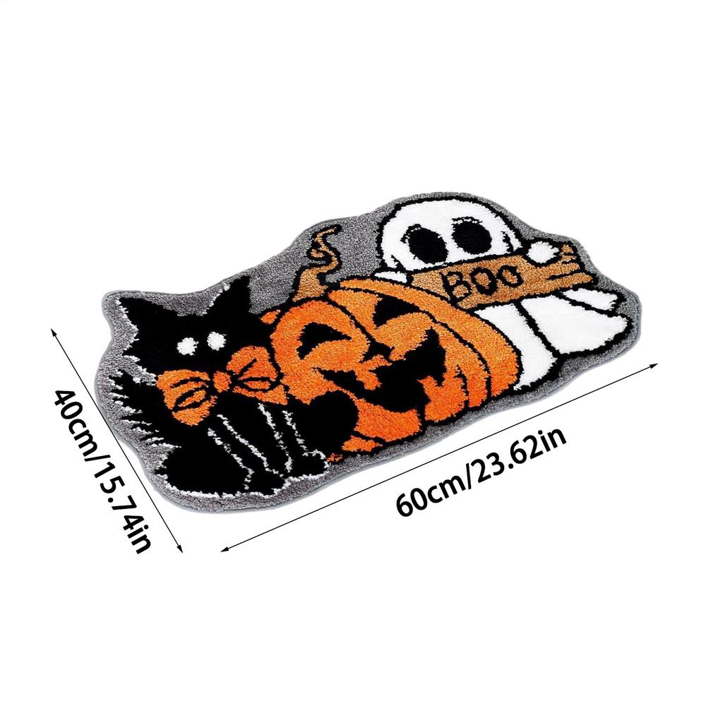 Halloween Pumpkin Ghost Carpet Foot Mat Cute Rugs Living Room Sofa Carpet Bathroom Floor Mat Door Mat Halloween Decoration 40cm&60cm
Halloween Pumpkin Ghost Carpet Foot Mat Cute Rugs Living Room Sofa Carpet Bathroom Floor Mat Door Mat Halloween Decoration 40cm&60cm