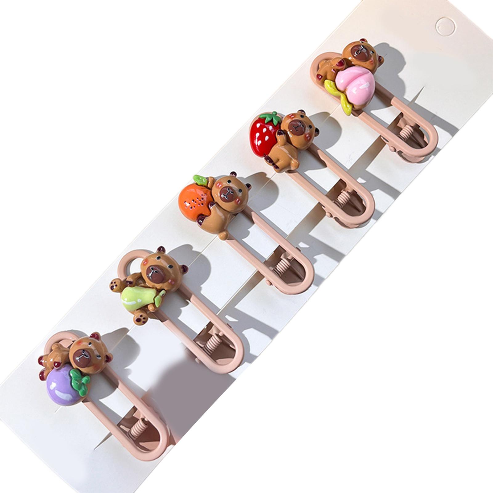 Cute Adorkable Cartoon Hair Clip Lovely Rodent Hair Clip Capybara Hairpins Barrettes Girls HairPins 2000s Trend T1
Cute Adorkable Cartoon Hair Clip Lovely Rodent Hair Clip Capybara Hairpins Barrettes Girls HairPins 2000s Trend T1