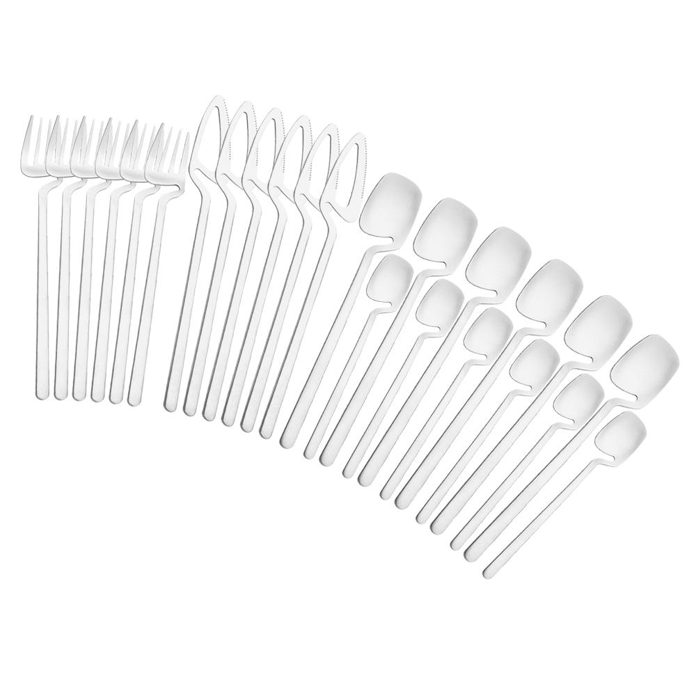 24 шт. черный матовый набор столовых приборов из нержавеющей стали 304, обеденный нож, вилка, ложка, набор кухонных столовых приборов, набор посуды для вечеринок серебряный
24 шт. черный матовый набор столовых приборов из нержавеющей стали 304, обеденный нож, вилка, ложка, набор кухонных столовых приборов, набор посуды для вечеринок серебряный