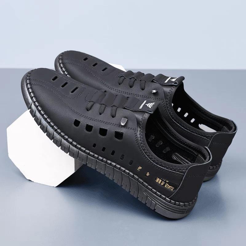 Summer new hollow breathable leather sandals men s hole shoes handmade online casual bag head sandals men 44 чорний
Summer new hollow breathable leather sandals men s hole shoes handmade online casual bag head sandals men 44 чорний