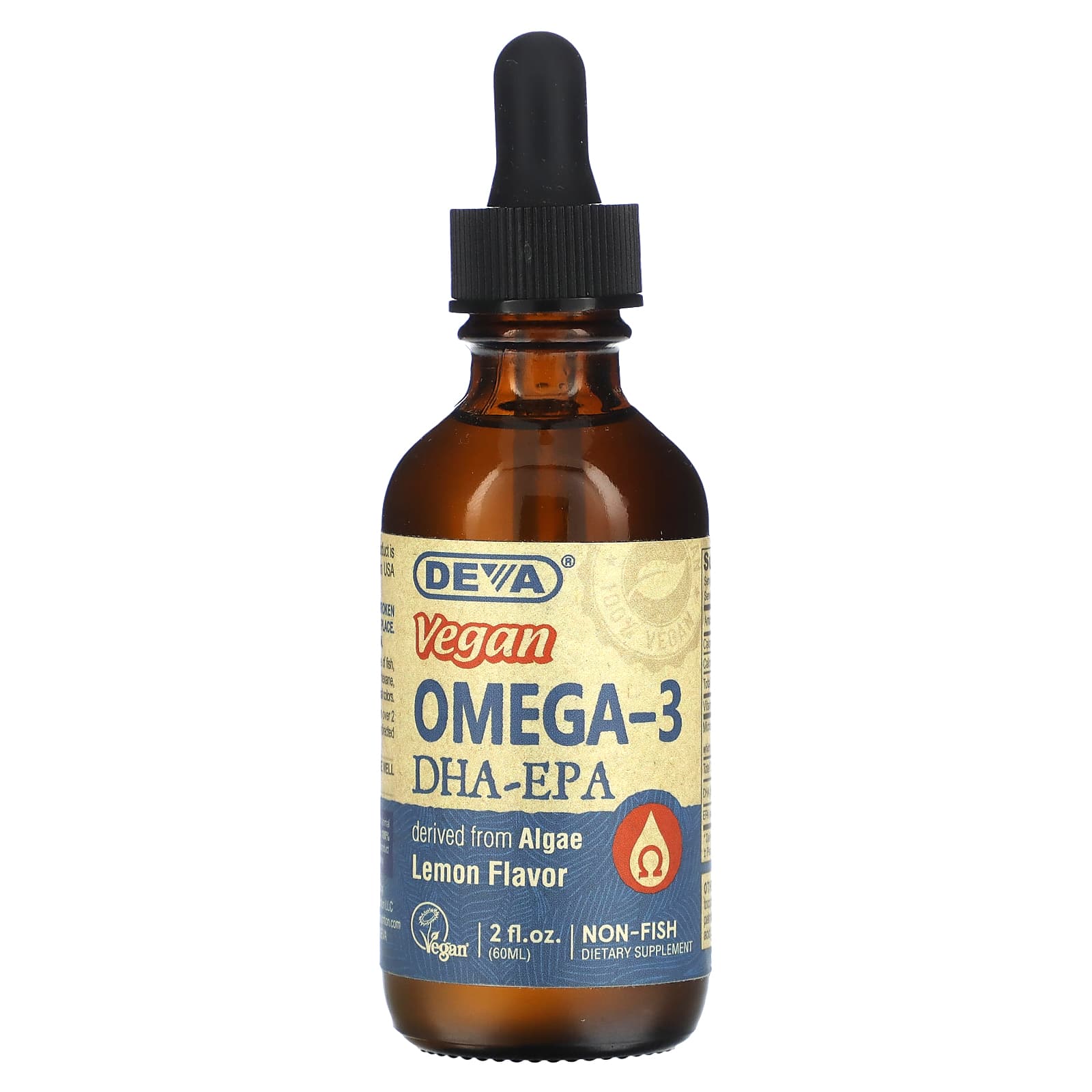 Vegan Omega 3 Dha-Epa, Lemon, 60 Ml (2 Fl Oz)
Vegan Omega 3 Dha-Epa, Lemon, 60 Ml (2 Fl Oz)