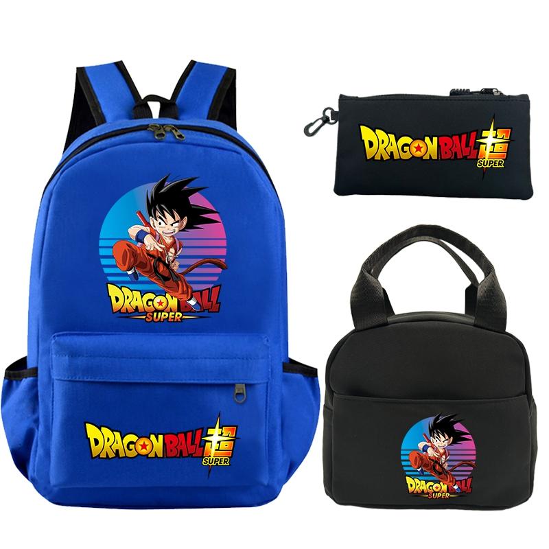 3 шт./компл. рюкзак с принтом Dragon Ball, сумка для обеда, пенал для подростков, детский школьный рюкзак для девочек и мальчиков
3 шт./компл. рюкзак с принтом Dragon Ball, сумка для обеда, пенал для подростков, детский школьный рюкзак для девочек и мальчиков
